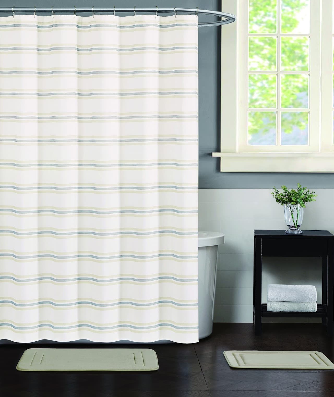 15 Pcs Bath Set - Harrison Stripe - Standard