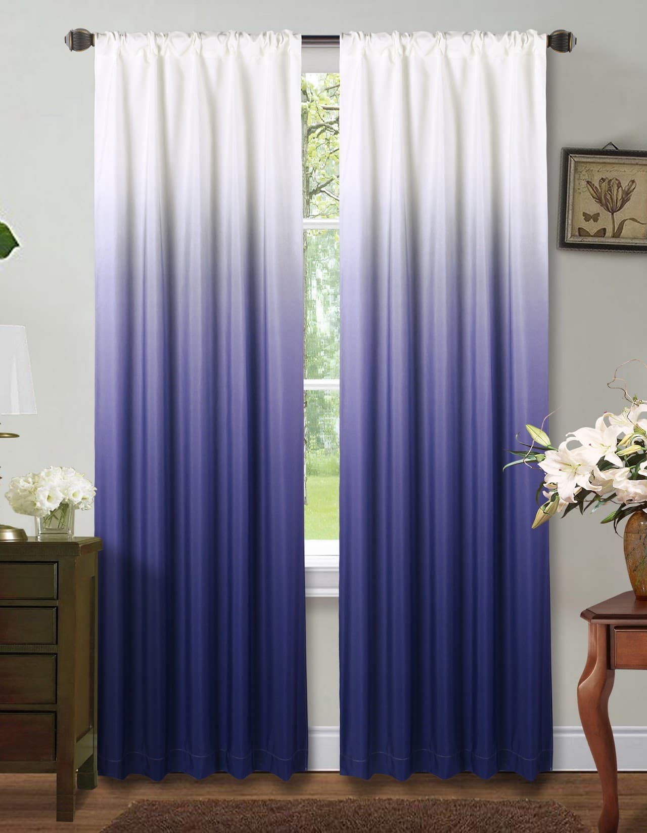 Fabric Printed Window Curtain - Shades - Standard