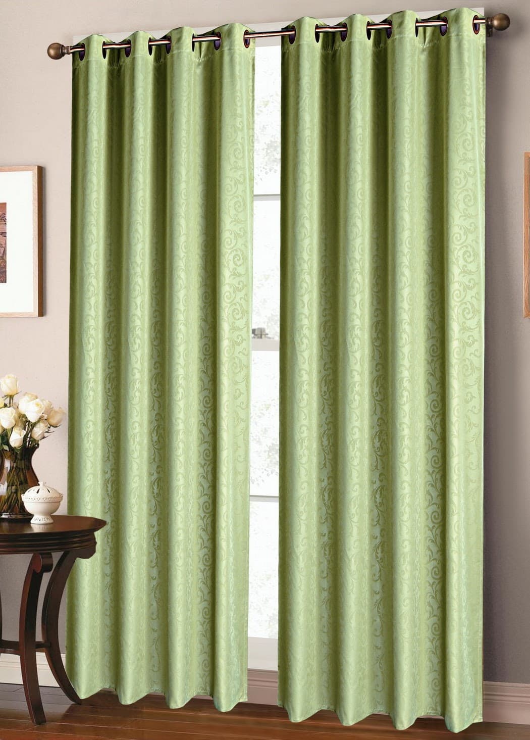 Fabric Jacquard Window Curtain - Jessica - Standard