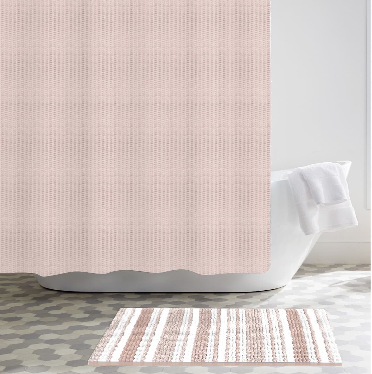 14 Pcs Bath Set - K701782 Blush - Standard