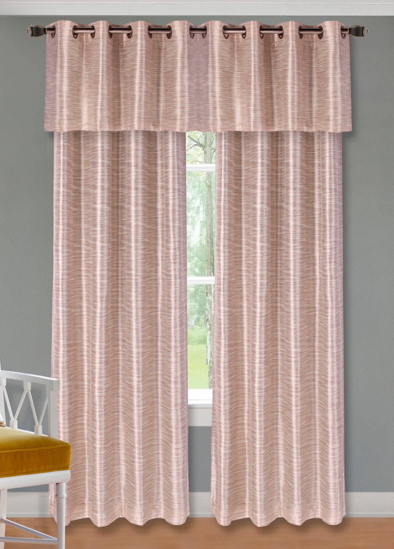 Fabric Jacquard Window Curtain - Deron - Standard
