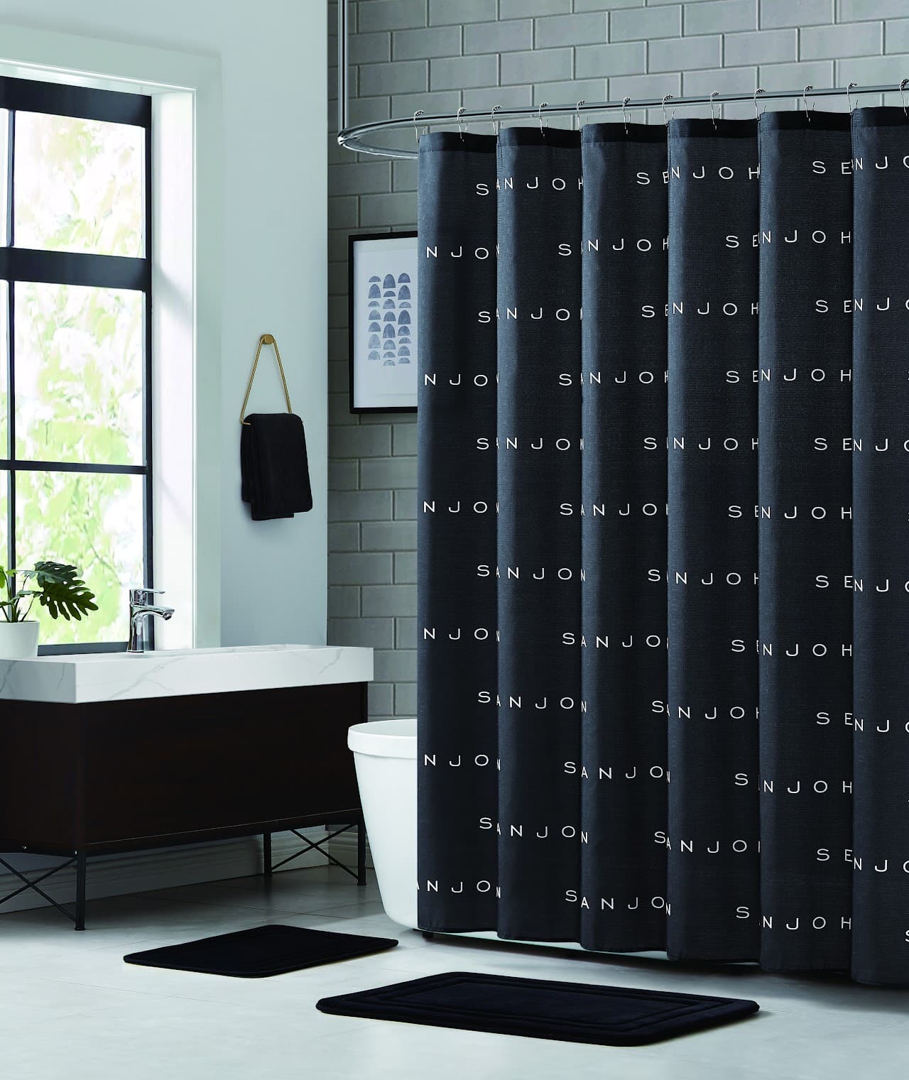 15 Pcs Bath Set - Black Logo - Standard