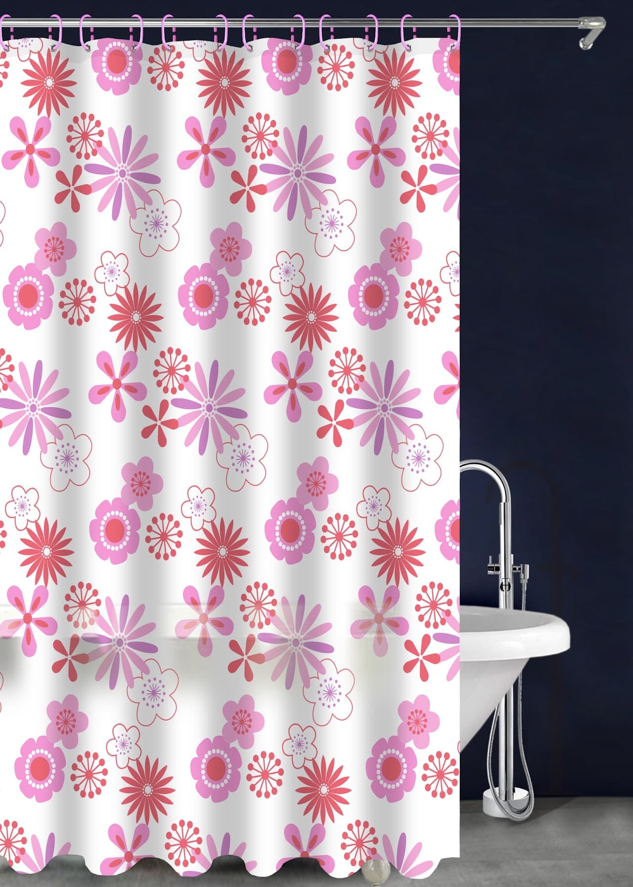 P.E.V.A Printed Shower Curtain - A301-3-1 - Standard